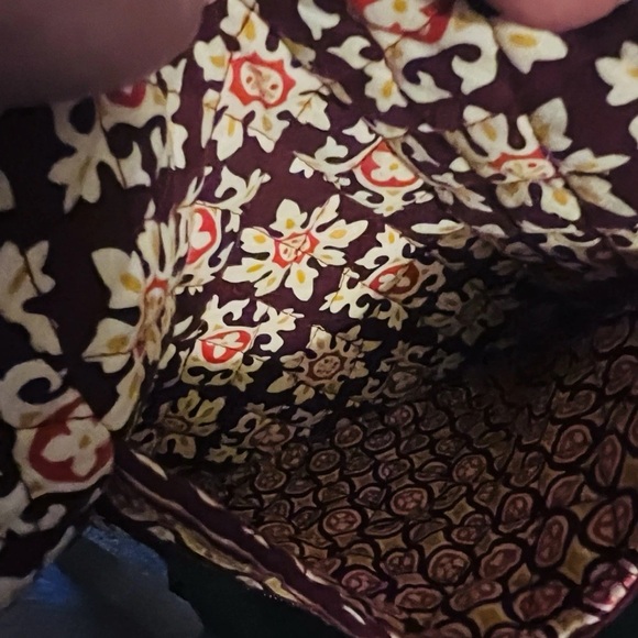 Vintage Vera Bradley Floral Patterned Brown Shoulder Bag - Picture 5 of 6